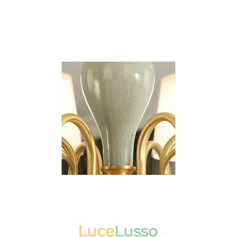Lampadario in ottone classico tradizionale per mini lampadario in metallo a 3 lampadine