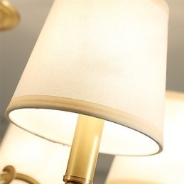Lampadario in ottone classico tradizionale per mini lampadario in metallo a 3 lampadine