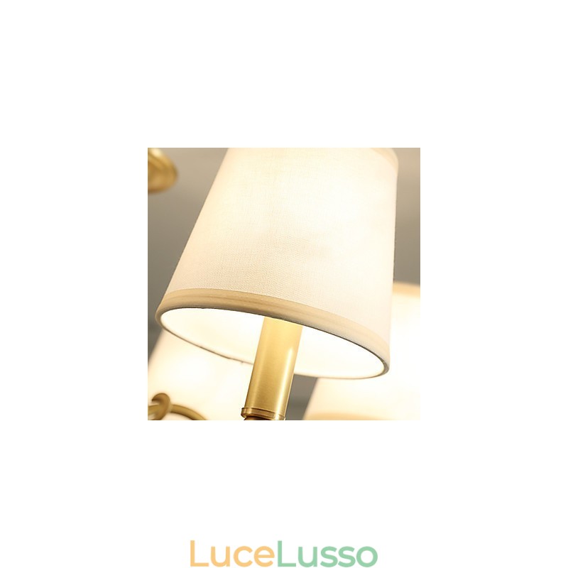 Lampadario in ottone classico tradizionale per mini lampadario in metallo a 3 lampadine