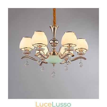Lampadario moderno contemporaneo elettroplaccato caratteristica per cristallo metallo Lampadario moderno contemporaneo elettroplaccato caratteristica per cristallo metallo