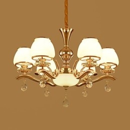 Lampadario moderno contemporaneo elettroplaccato caratteristica per cristallo metallo