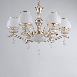 Lampadario moderno contemporaneo elettroplaccato caratteristica per cristallo metallo
