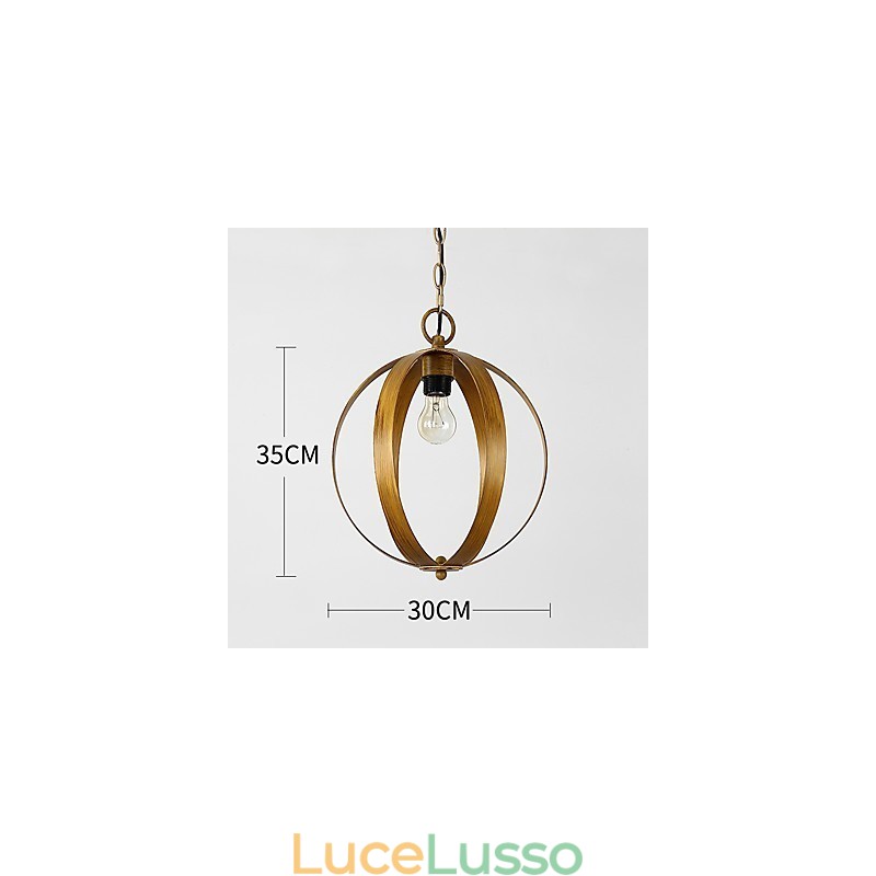 Lampadario europeo in metallo stile industriale americano Loft dipinto a mano Lampada a sospensione decorativa per interni