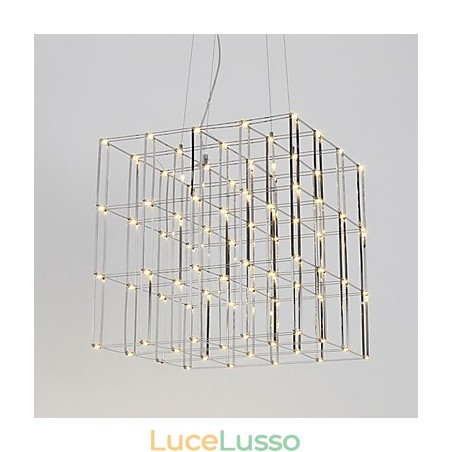 Lampadario moderno in acciaio inox, illuminazione loft Lampadario moderno in acciaio inox, illuminazione loft