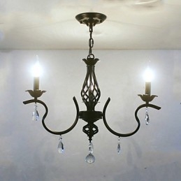 Lampadario di cristallo in stile europeo, piccolo lampadario, lampade semplici e creative