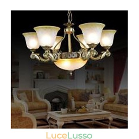 Lampadario Bronzo Europeo Retro Classico Lampadario Bronzo Europeo Retro Classico