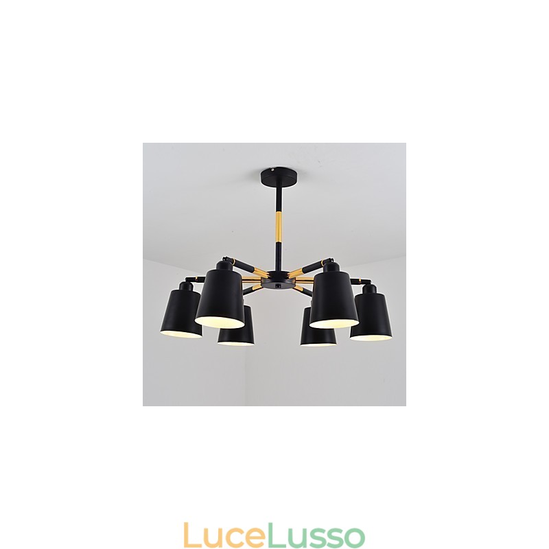 Lampada a sospensione tradizionale classica caratteristica della pittura per mini stile legno bambù