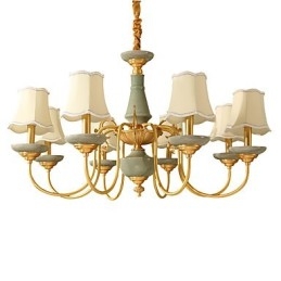 Lampadario tutto in rame Lampadario decorativo in giada KP8