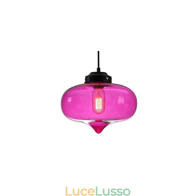 Bubble Design Pendant 1 Luce Minimalista Ferro Dipinto