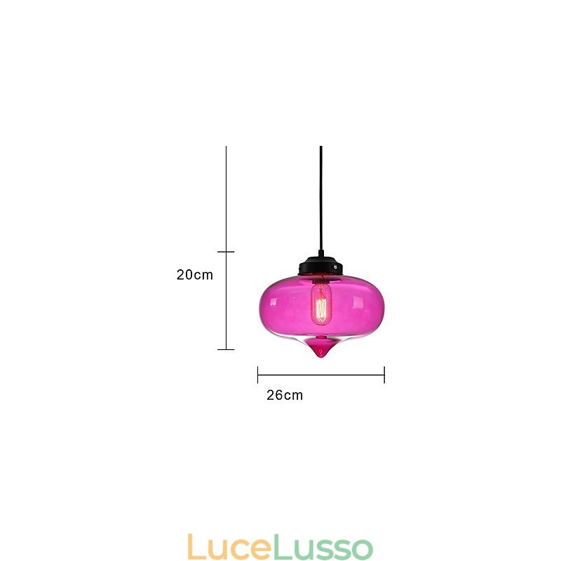 Bubble Design Pendant 1 Luce Minimalista Ferro Dipinto