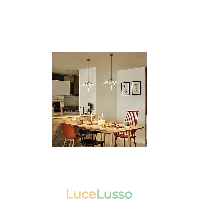 Lampadario moderno contemporaneo personalizzato in stile mini a 5 luci