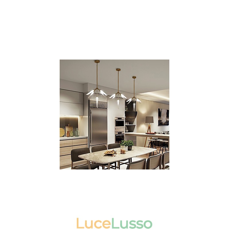 Lampadario moderno contemporaneo personalizzato in stile mini a 5 luci