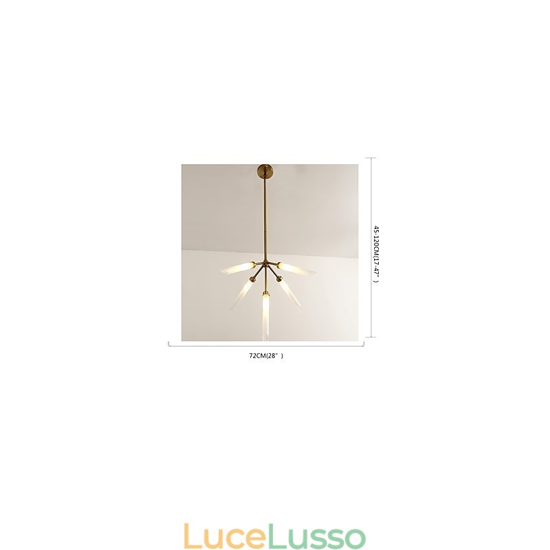 Lampadario moderno contemporaneo personalizzato in stile mini a 5 luci