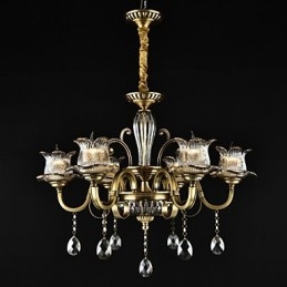 Dipinto rustico Lodge Caratteristica per designer Negozi interni in metallo Lampadario a 2 lampadine