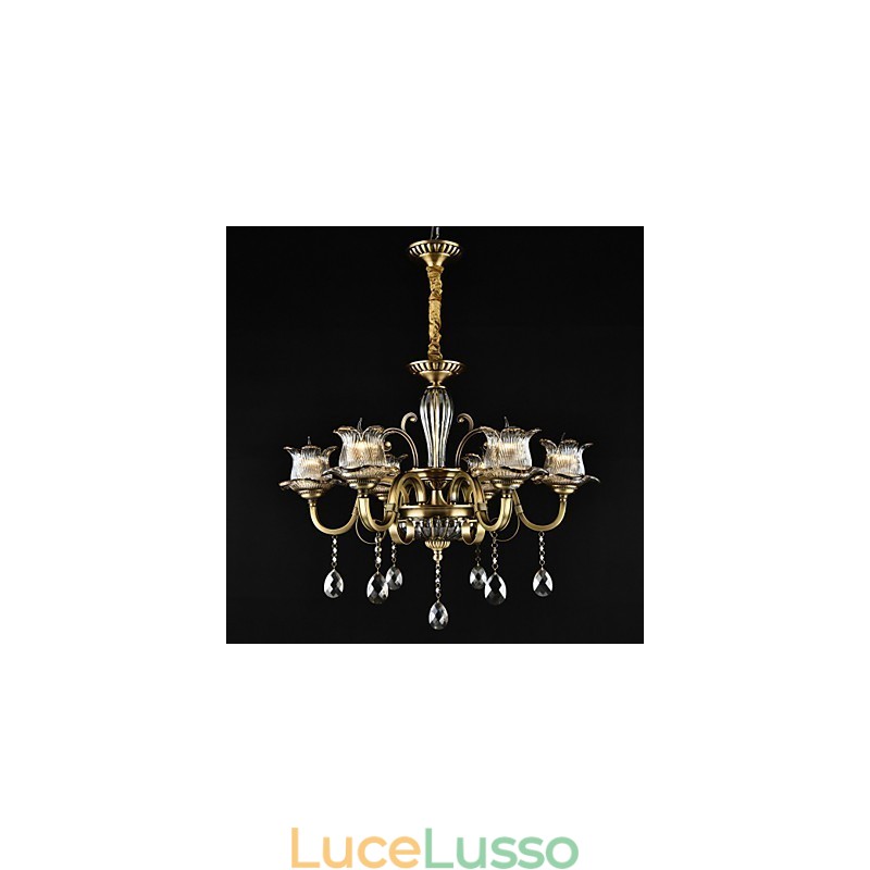 Dipinto rustico Lodge Caratteristica per designer Negozi interni in metallo Lampadario a 2 lampadine