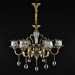 Dipinto rustico Lodge Caratteristica per designer Negozi interni in metallo Lampadario a 2 lampadine