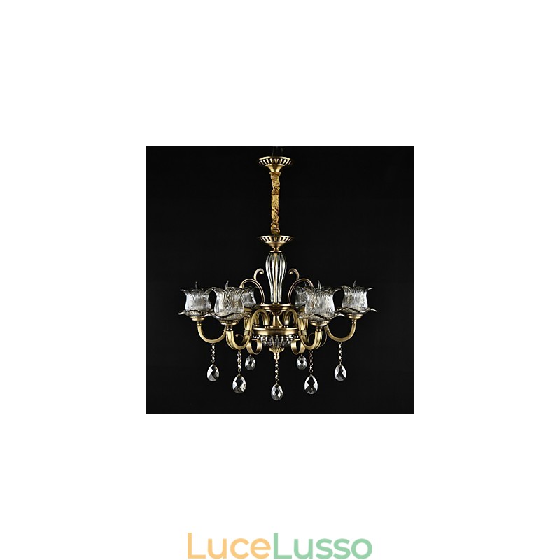 Dipinto rustico Lodge Caratteristica per designer Negozi interni in metallo Lampadario a 2 lampadine