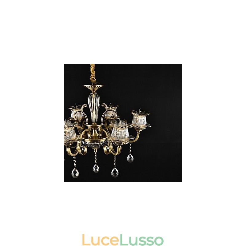Dipinto rustico Lodge Caratteristica per designer Negozi interni in metallo Lampadario a 2 lampadine