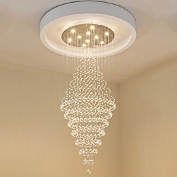 Lampadario a sospensione in cristallo contemporaneo Lampadario moderno Illuminazione a sospensione per la casa Lampadari Lampade Apparecchi