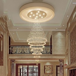 Lampadario a sospensione in cristallo contemporaneo Lampadario moderno Illuminazione a sospensione per la casa Lampadari Lampade Apparecchi