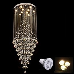Lampadario a sospensione in cristallo contemporaneo Lampadario moderno Illuminazione a sospensione per la casa Lampadari Lampade Apparecchi