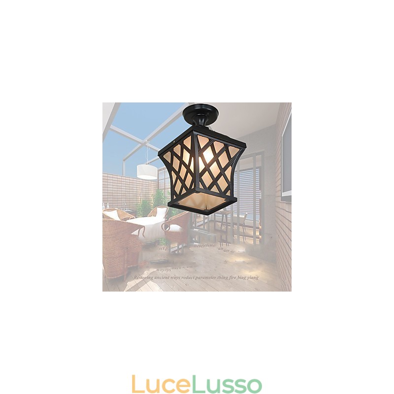 Lampada rurale American Garden Patio Door Outdoor Impermeabile Grape Droplight