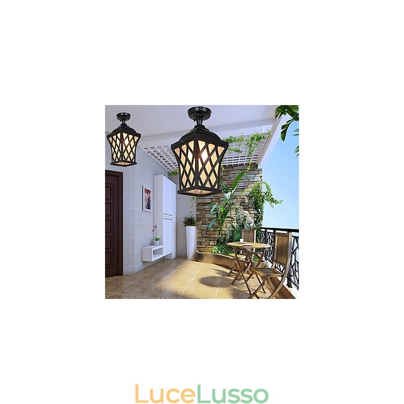 Lampada rurale American Garden Patio Door Outdoor Impermeabile Grape Droplight