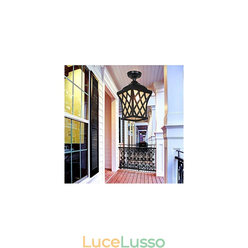 Lampada rurale American Garden Patio Door Outdoor Impermeabile Grape Droplight
