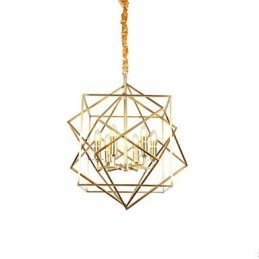 Lanterna in ottone Caratteristica per i designer Lampadario in metallo