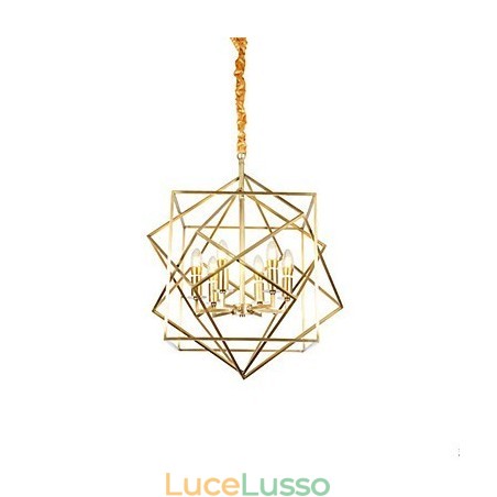 Lanterna in ottone Caratteristica per i designer Lampadario in metallo Lanterna in ottone Caratteristica per i designer Lampadario in metallo