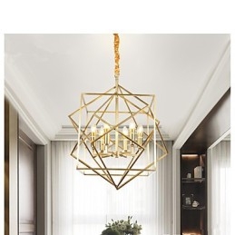 Lanterna in ottone Caratteristica per i designer Lampadario in metallo