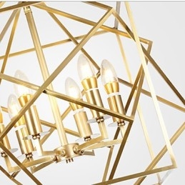 Lanterna in ottone Caratteristica per i designer Lampadario in metallo