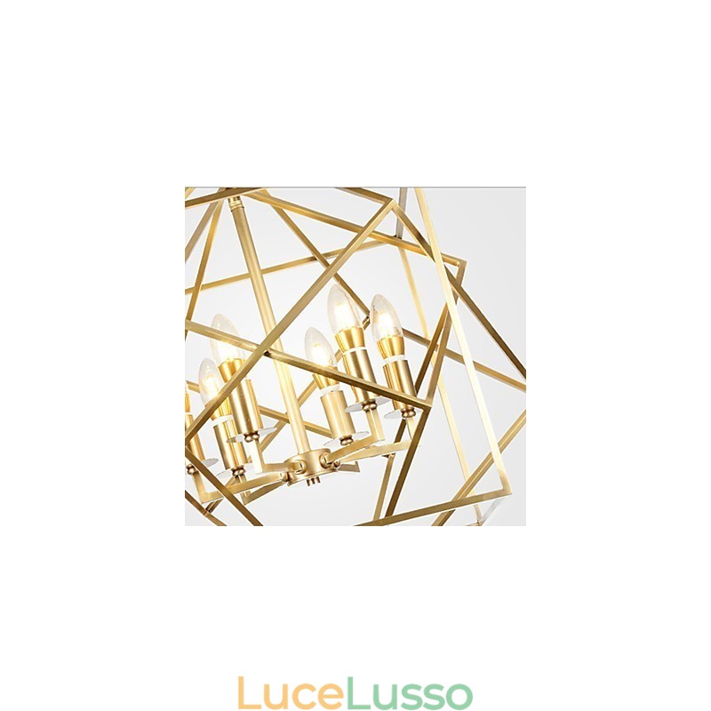 Lanterna in ottone Caratteristica per i designer Lampadario in metallo