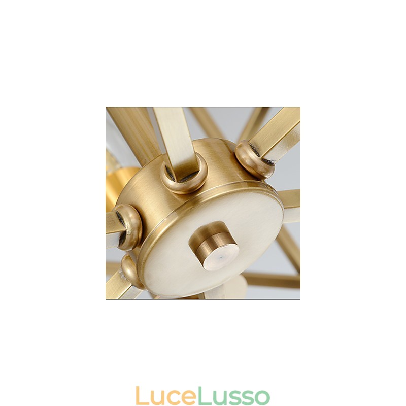Lanterna in ottone Caratteristica per i designer Lampadario in metallo