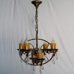 Rustic Lodge Vintage Retro Country Globe Painting Caratteristica per Mini Style Designers Lampadario in metallo