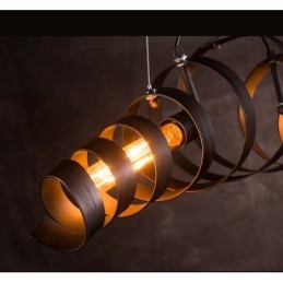 Lampada in ferro retrò, lampadario moderno minimalista in stile industriale