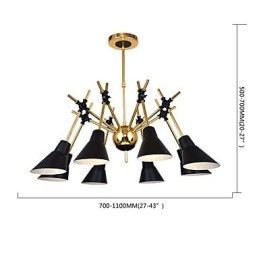 Lampadario artistico con direzione regolabile personalizzato Lampadario N