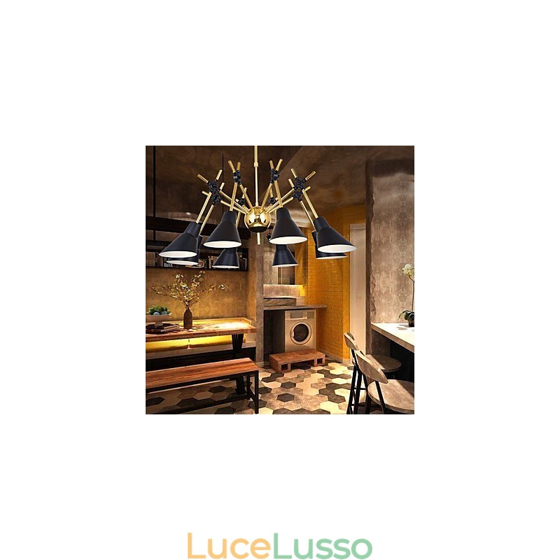 Lampadario artistico con direzione regolabile personalizzato Lampadario N