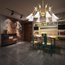 Lampadario artistico con direzione regolabile personalizzato Lampadario N
