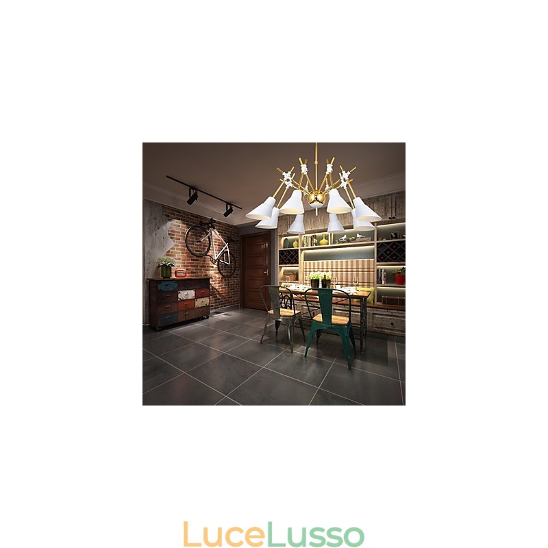 Lampadario artistico con direzione regolabile personalizzato Lampadario N