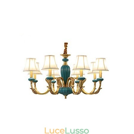 Lampadario tutto in rame Lampadario decorativo in giada KP Lampadario tutto in rame Lampadario decorativo in giada KP