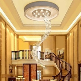Lampadario moderno a sospensione in cristallo per interni, illuminazione per la casa, lampade, lampade, lampadine BIANCO CALDO da 3 W