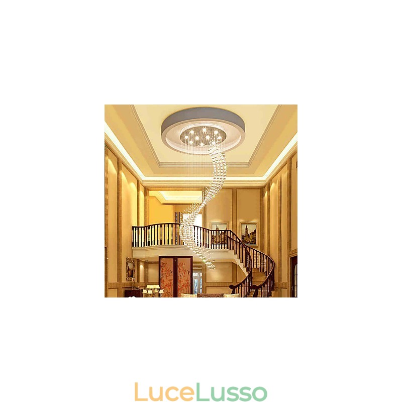 Lampadario moderno a sospensione in cristallo per interni, illuminazione per la casa, lampade, lampade, lampadine BIANCO CALDO da 3 W