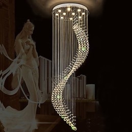 Lampadario moderno a sospensione in cristallo per interni, illuminazione per la casa, lampade, lampade, lampadine BIANCO CALDO da 3 W