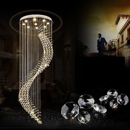 Lampadario moderno a sospensione in cristallo per interni, illuminazione per la casa, lampade, lampade, lampadine BIANCO CALDO da 3 W