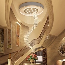 Lampadario moderno a sospensione in cristallo per interni, illuminazione per la casa, lampade, lampade, lampadine BIANCO CALDO da 3 W