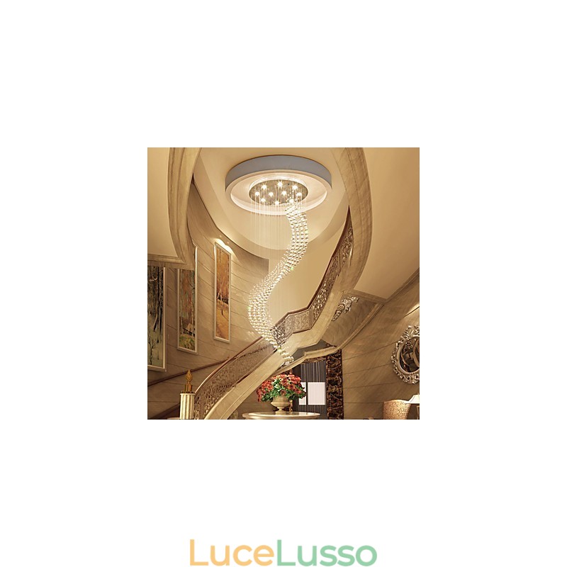 Lampadario moderno a sospensione in cristallo per interni, illuminazione per la casa, lampade, lampade, lampadine BIANCO CALDO da 3 W