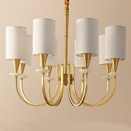 Lampadario in ottone puro Lampadario decorativo in giada