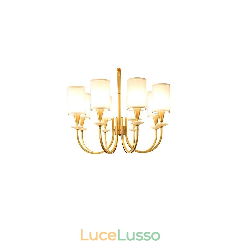 Lampadario in ottone puro Lampadario decorativo in giada