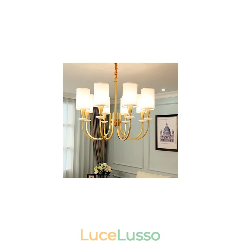 Lampadario in ottone puro Lampadario decorativo in giada